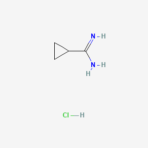 molecular formula C4H9ClN2 B1350682 环丙烷甲酰胺盐酸盐 CAS No. 57297-29-7
