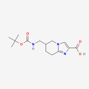 6-(((Tert-butoxycarbonyl)amino)methyl)-5,6,7,8-tetrahydroimidazo[1,2-a]pyridine-2-carboxylic acid