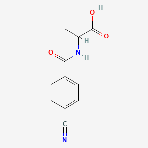 2-[(4-Cyanophenyl)formamido]propanoic acid