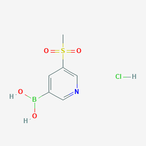 (5-Methanesulfonylpyridin-3-yl)boronic acid hydrochloride