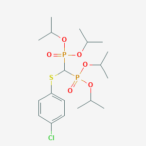 molecular formula C19H33ClO6P2S B135070 [(4-氯苯基)硫亚甲基]双膦酸，四异丙酯 CAS No. 89987-31-5