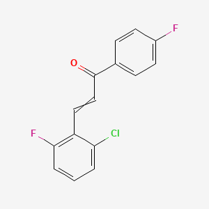 molecular formula C15H9ClF2O B1350704 3-(2-Chloro-6-fluorophenyl)-1-(4-fluorophenyl)-2-propen-1-one 