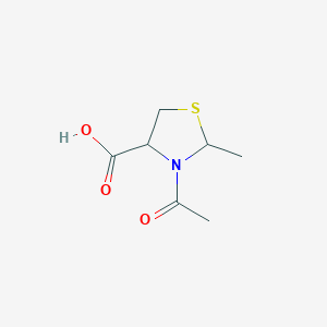 molecular formula C7H11NO3S B13507136 3-Acetyl-2-methylthiazolidine-4-carboxylic acid 