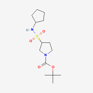 molecular formula C14H26N2O4S B13507198 tert-butyl(3R)-3-(cyclopentylsulfamoyl)pyrrolidine-1-carboxylate 