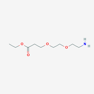 molecular formula C9H19NO4 B13507223 Ethyl 3-[2-(2-aminoethoxy)ethoxy]propanoate 