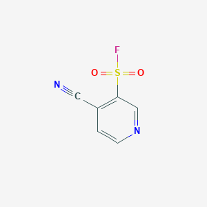 molecular formula C6H3FN2O2S B13507229 4-Cyanopyridine-3-sulfonylfluoride 