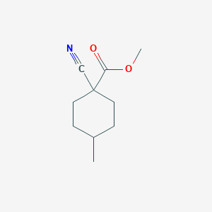 molecular formula C10H15NO2 B13507242 Methyl 1-cyano-4-methylcyclohexane-1-carboxylate 