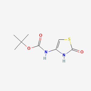 molecular formula C8H12N2O3S B13507250 tert-Butyl (2-oxo-2,3-dihydrothiazol-4-yl)carbamate 