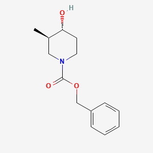 molecular formula C14H19NO3 B13507254 Benzyl (3R,4R)-4-hydroxy-3-methylpiperidine-1-carboxylate 