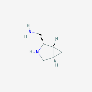 molecular formula C6H12N2 B13507256 ((1S,2S,5R)-3-Azabicyclo[3.1.0]hexan-2-yl)methanamine 