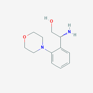 molecular formula C12H18N2O2 B13507311 (r)-2-Amino-2-(2-morpholinophenyl)ethan-1-ol 