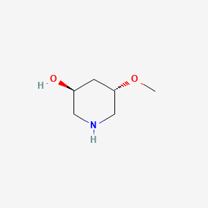 molecular formula C6H13NO2 B13507385 (3S,5S)-5-methoxypiperidin-3-ol 