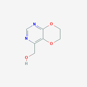 molecular formula C7H8N2O3 B13507396 {6H,7H-[1,4]dioxino[2,3-d]pyrimidin-4-yl}methanol 