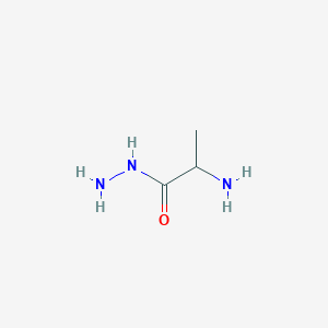 molecular formula C3H9N3O B13507433 2-Aminopropanehydrazide 