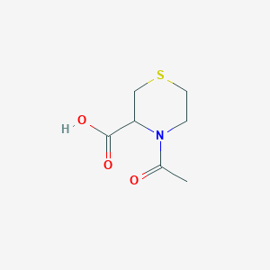 molecular formula C7H11NO3S B13507482 4-Acetylthiomorpholine-3-carboxylic acid CAS No. 229329-85-5