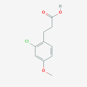 molecular formula C10H11ClO3 B13507493 3-(2-Chloro-4-methoxyphenyl)propanoic acid 