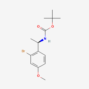 molecular formula C14H20BrNO3 B13507544 (R)-Tert-butyl (1-(2-bromo-4-methoxyphenyl)ethyl)carbamate 