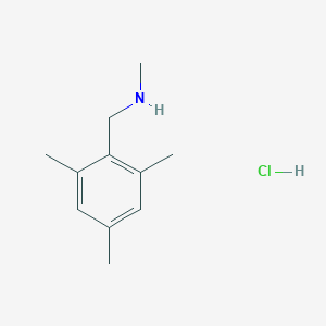 molecular formula C11H18ClN B13507566 Methyl[(2,4,6-trimethylphenyl)methyl]amine hydrochloride 