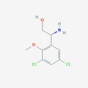 (r)-2-Amino-2-(3,5-dichloro-2-methoxyphenyl)ethan-1-ol