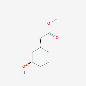 rac-methyl 2-[(1R,3S)-3-hydroxycyclohexyl]acetate, cis