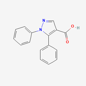 molecular formula C16H12N2O2 B1350760 1,5-diphenyl-1H-pyrazole-4-carboxylic acid CAS No. 98700-53-9