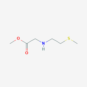 molecular formula C6H13NO2S B13507606 Methyl (2-(methylthio)ethyl)glycinate 