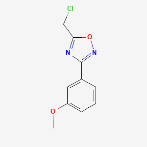 molecular formula C10H9ClN2O2 B1350763 5-(Chloromethyl)-3-(3-methoxyphenyl)-1,2,4-oxadiazole CAS No. 660416-39-7