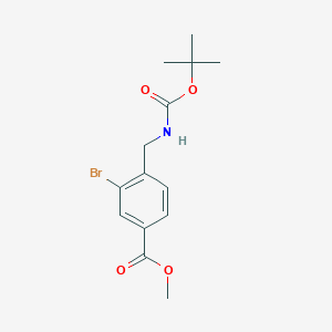 Methyl 3-bromo-4-(((tert-butoxycarbonyl)amino)methyl)benzoate