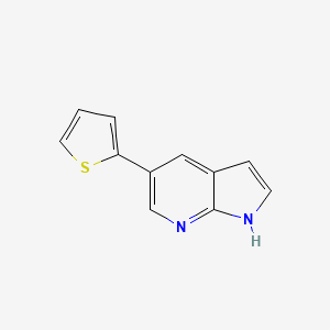 molecular formula C17H24N2O2 B1350764 1H-Pyrrolo[2,3-B]pyridine, 5-(2-thienyl)- CAS No. 611204-94-5