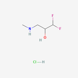 1,1-Difluoro-3-(methylamino)propan-2-ol hydrochloride