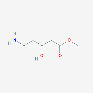 molecular formula C6H13NO3 B13507666 Methyl 5-amino-3-hydroxypentanoate CAS No. 66113-70-0