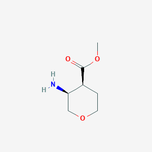 molecular formula C7H13NO3 B13507778 methyl (3S,4S)-3-aminooxane-4-carboxylate 