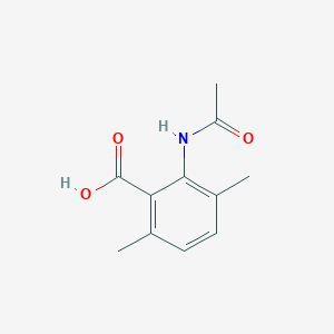 molecular formula C11H13NO3 B13507798 2-Acetamido-3,6-dimethylbenzoic acid 