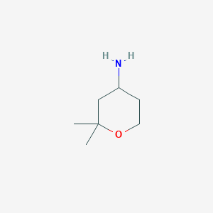 molecular formula C7H15NO B1350782 2,2-dimethyltetrahydro-2H-pyran-4-amine CAS No. 25850-22-0