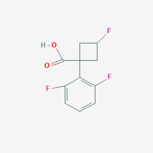 molecular formula C11H9F3O2 B13507820 Rac-(1r,3r)-1-(2,6-difluorophenyl)-3-fluorocyclobutane-1-carboxylic acid 