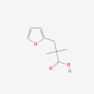 molecular formula C9H12O3 B13507990 3-(Furan-2-yl)-2,2-dimethylpropanoic acid 