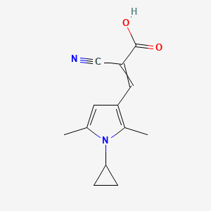 molecular formula C13H14N2O2 B1350802 (2E)-2-氰基-3-(1-环丙基-2,5-二甲基-1H-吡咯-3-基)丙烯酸 CAS No. 790270-77-8