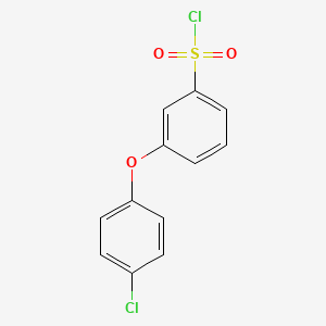 molecular formula C12H8Cl2O3S B1350806 3-(4-氯苯氧基)苯磺酰氯 CAS No. 501697-55-8