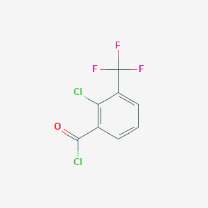 molecular formula C8H3Cl2F3O B1350822 2-氯-3-(三氟甲基)苯甲酰氯 CAS No. 850156-39-7
