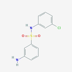 molecular formula C12H11ClN2O2S B1350824 N-(3-氯苯基) 3-氨基苯磺酰胺 CAS No. 438017-93-7