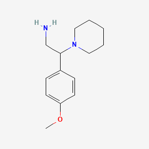 molecular formula C14H22N2O B1350836 2-(4-甲氧基苯基)-2-哌啶-1-乙胺 CAS No. 31466-51-0