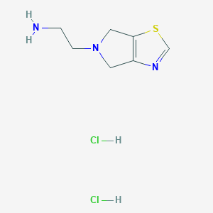 2-{4H,5H,6H-pyrrolo[3,4-d][1,3]thiazol-5-yl}ethan-1-amine dihydrochloride