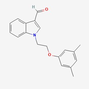 molecular formula C19H19NO2 B1350864 1-[2-(3,5-dimethylphenoxy)ethyl]-1H-indole-3-carbaldehyde CAS No. 884497-57-8