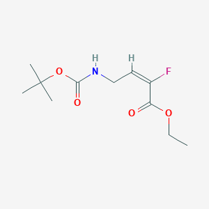 ethyl (2E)-4-{[(tert-butoxy)carbonyl]amino}-2-fluorobut-2-enoate