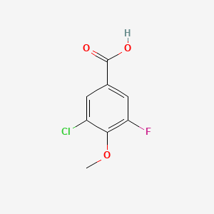 molecular formula C8H6ClFO3 B1350884 3-Chloro-5-fluoro-4-methoxybenzoic acid CAS No. 886497-22-9