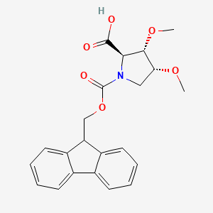 (2R,3S,4R)-1-(9H-fluoren-9-ylmethoxycarbonyl)-3,4-dimethoxypyrrolidine-2-carboxylic acid