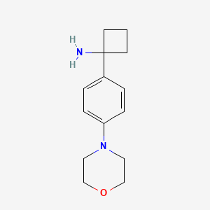 1-[4-(4-Morpholinyl)phenyl]cyclobutanamine