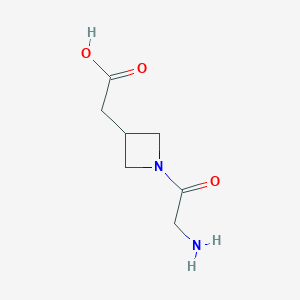 2-(1-Glycylazetidin-3-yl)acetic acid