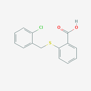 molecular formula C14H11ClO2S B1350889 2-[(2-氯苄基)硫]苯甲酸 CAS No. 440347-30-8