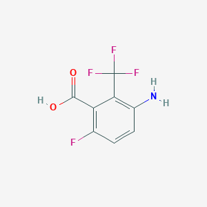 3-Amino-6-fluoro-2-(trifluoromethyl)benzoic acid